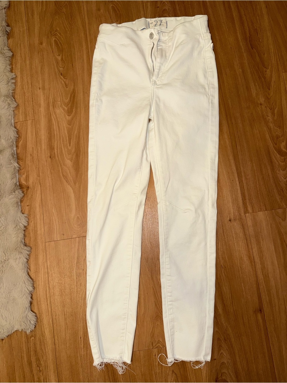 We The Free White Skinny High-Rise Jeans